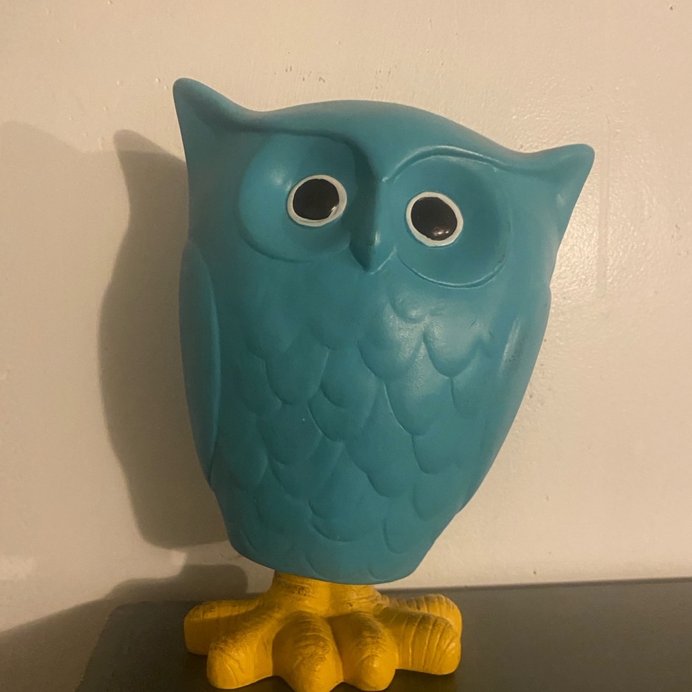 Blue Owl Figurine